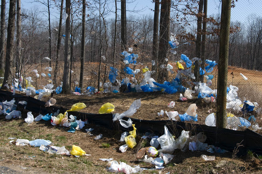 shutterstock plastic bags blown from landfill 900x600