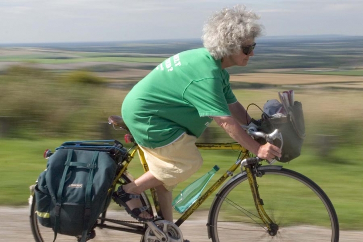 Marina cycling from Cambridge to Cornwall