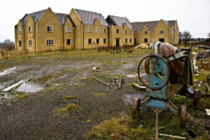 Abandoned housing development near Burford, Oxfordshire